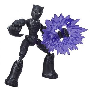 Bend and Flex Figurine articulée Black Pant r de 15 cm Flexible, avec Accessoire, pour Enfants à partir de 6 Ans