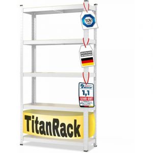 Mammut Tag&egrave;re pour charge lourde Meuble de rangement Grizzly 5 &Eacute;tages (agglom&eacute;r&eacute;) Blanc 220 x 90 x 60 cm