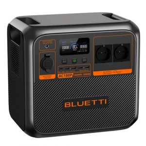 BLUETTI AC180P Station électrique portable, Batterie nomade 1440Wh, Générateur solaire 2 *AC 1800W (2700W Max.),Améliorés AC180