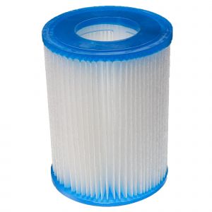 Vhbw Cartouche filtrante compatible avec Bestway 58386, 58383 piscine pompe de filtration, filtre à eau blanc / bleu