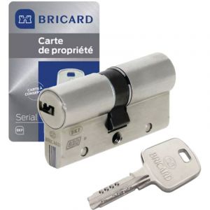 Bricard - Cylindre serrure europeen double entree 30 x 40 mm debrayable 4 cles Serial S A2P 1 BRICARD