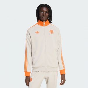 Adidas Bayern Munich Track Top Og - Wonder Alumina/blanc/orange, pointure X-Large - ['Blanc', 'Gris'] - Taille X-Large