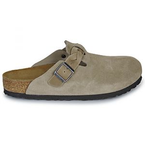 Birkenstock Mules Boston Braided LEOI/LEVE Taupe Beige - Taille 36,37,38,39,40,41