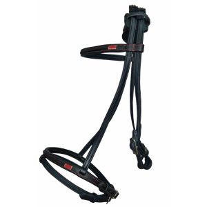 Bridon équitation en cuir avec muserolle combinée Karlslund Soft Comfort