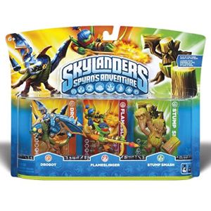 Image de Activision Pack figurines Skylanders : Spyro's Adventure - Drobot + Stump Smash + Flame Slinger