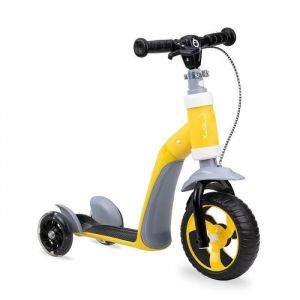 MoMi ELIOS 2-in vélo draisienne et Trottinette Tricycle avec Roues PU, Volant réglable en Hauteur, Les Roues LED s'allument Pendant la Conduite