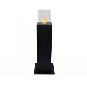 Divina Fire - Cheminée de jardin au bioéthanol cheminée biologique d'extérieur Capri 70 Noir