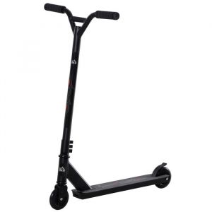 Homcom Trottinette patinette freestyle freinage friction arrière aluminium noir
