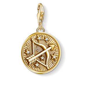 Thomas Sabo Pendentif Charm ´´Sagittaire´´ couleur or jaune 1660-414-39