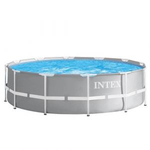 Intex Piscine tubulaire ronde 549x122 cm - Pompe et Accessoires inclus