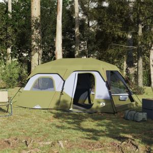 VidaXL Tente de camping 9 personnes bleu 441x288x217 cm