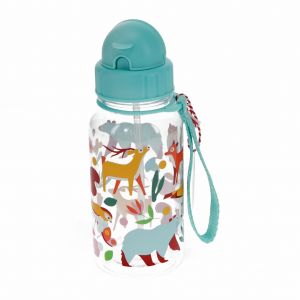 Gourde avec paille enfant Rex London Woodland