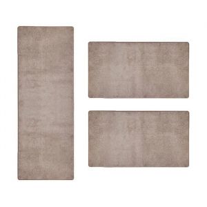 Descente de lit Sundae Beige 69 1 tapis 67 x 330 cm + 2 tapis 67 x 130 cm