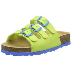 Lico Bioline Kids, Mules Mixte Enfant, Jaune (Lemon/Blau Lemon/Blau), 35 EU