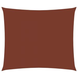 Voile parasol tissu oxford rectangulaire 2,5 x 3,5 m terre cuite 02_0009954