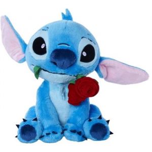 Simba Toys Peluche Disney Peluche Stitch Avec Rose 25Cm