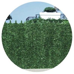 Jet7Garden Haie artificielle 126 brins vert sapin en rouleau Ultra (Lot de 8) 1.8 x 3 m