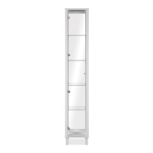 Calicosy Vitrine 1 Porte et 4 &Eacute;tag&egrave;res en Verre H189 cm - albi