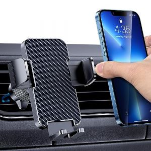 Support Téléphone Voiture [Compatible avec Les étuis épais] Porte Telephone Voiture Rotatif à 360 Degrés pour Grille D'aération de Accessoire Voiture pour Smartphone iPhone Android