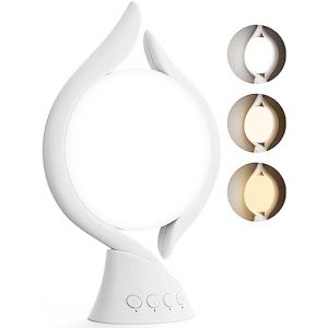 Wopigh Lampe de Luminoth&eacute;rapie, 10000 Lux Lumi&egrave;re du Jour avec 3 Couleurs de Lumi&egrave;re, 4 Minuteurs, 5 Intensit&eacute;s Lumineuses R&eacute;glables, Lampe Solaire Sans UV Pour Bureau Maison, 32x20x9.3