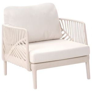 Beliani Fauteuil de jardin SATURNIA Beige clair