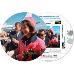 Image de Pigment & hue, inc John Fitzgerald et Jackie Kennedy - Puzzle rond d&eacute;j&agrave; assembl&eacute; 140 pi&egrave;ces