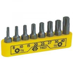 C.k T4523 Jeu dembouts 8 pièces 6 pans intérieurs (TX) .