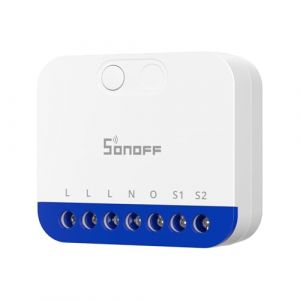 Sonoff Variateur WiFi Mini DIM pour LED &agrave; intensit&eacute; variable, transformateurs &eacute;lectroniques, lampes halog&egrave;nes &agrave; incandescence, conducteur neutre
