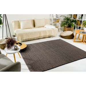 Prix Tapis en Laine Tiss&eacute; &agrave; la Main Robbie Marron 160 x 230 cm