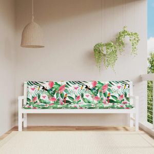 VidaXL Coussins de banc de jardin lot de 2 multicolore 200x50x7 cm