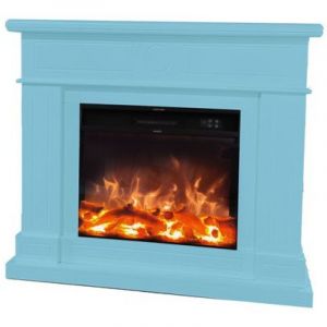 MPC Foyer au sol Camino Lipari avec brûleur turquoise 1500 W