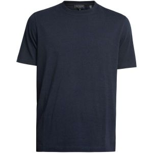 Ted Baker Tywinn Plan Hommes T-shirt 271985-MARINE
