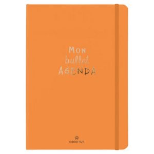 Oberthur Agenda semainier 2024-2025 21.6 x 15.5 cm Bullet orange - Editions