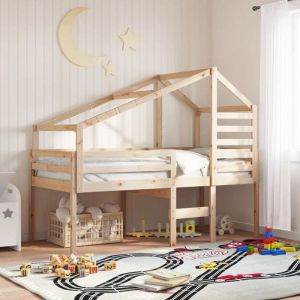 VidaXL Toit de lit pour enfants 198x97x113 cm bois de pin massif