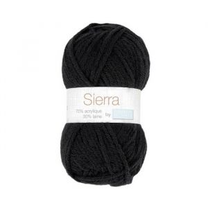 Pelote de laine &agrave; tricoter Tricot SIERRA - Distrifil(...) - 585 Noir