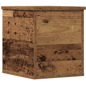 VidaXL Boîte de Rangement avec stockage Bois ancien 30 x 35 x 35 cm
