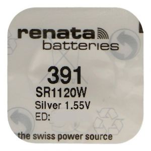 RENATA Pile bouton Silver Oxyde 391 / SR1120W 0% mercure