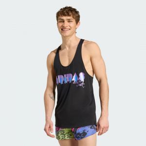 Adidas T-shirt à bretelles de fitness js tank homme noir