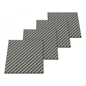 Lot de 12 panneaux acoustiques Vang 432 m² à lamelles en diagonale effet chêne gris clair