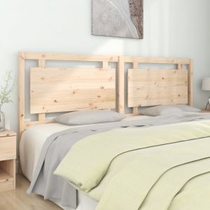 VidaXL Tête de lit 205,5x4x100 cm Bois massif de pin - Brun