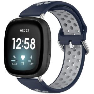 IMoshion Bracelet sportif en silicone Fitbit Versa 4 / 3 / Sense (2) - Bleu/Gris