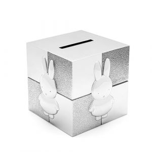 Zilverstad Tirelire Cube Miffy Couleur Argent