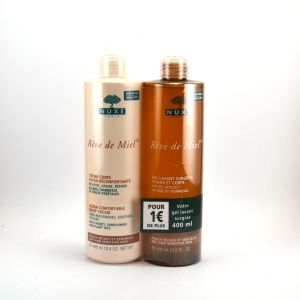 Nuxe Rêve de Miel - Crème corps ultra-réconfortante 400 ml + Gel lavant surgras