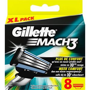 Gillette Mach3 : lames de rechange pour rasoir