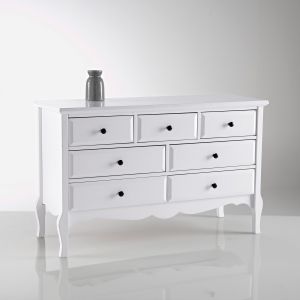 Image de Commode b e 7 tiroirs, Lison Blanc Taille Taille Unique