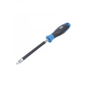 BGS Technic BGS 70020 - Tournevis flexible avec poignée ronde - profil E4 - longueur de lame 150 mm