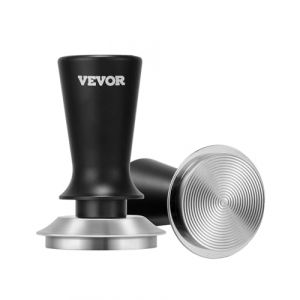 VEVOR Tampon à expresso, 53 mm, presse à café à ressort en acier inoxydable, tamper à expresso pour barista, 13,6 kg, avec poignée antidérapante en alliage d'aluminium, cadeaux pour amateurs de café