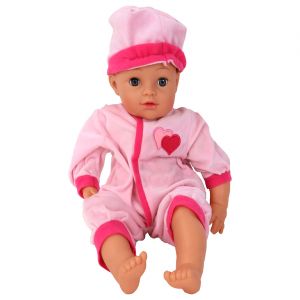 Mgm CLEMENT CLEMENTINE - Poupon - Jouet pour Enfant - 121134 - Rose - Vinyle - Poupée - Bébé - Mannequin - 40 cm x 12 cm - À Partir de 18 Mois