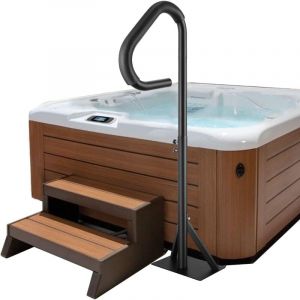 VEVOR Main Courante Spa 54,2x37x144,7 cm Rampe Escalier Securite Spa Rotative 360° Hauteur Reglable 89-144,7 cm Charge 272 kg Antirouille Aluminium