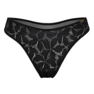 Image de GOSSARD String - Noir Glossies Lotus - Couleur Noir - Taille S